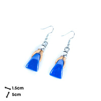 Bohemian Harmony: Cork and Ceramic Earrings