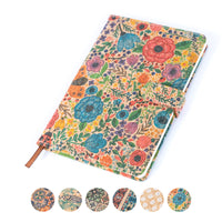 Floral Printed Cork Notebook – Eco-Friendly & Stylish Journal L-567A