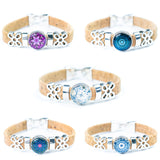 10mm Portuguese Cork Bangle | Mandala Geometric Pattern