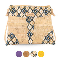 Slim Cork Crossbody Bag for Women – Lightweight Vegan Minimalist Purse