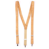 Natural Cork Men's Suspenders