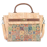 Women's Printed Cork Handbag & Crossbody Bag