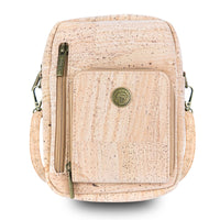 Cork Crossbody Phone Bag – Adjustable Vegan Shoulder Purse with Multi-Pockets