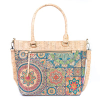 Printed Cork Crossbody & Handbag: Versatile Style