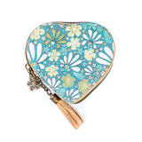 Heart-Shaped Cork Coin Purse with Tassel
