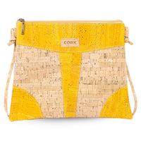 Slim Cork Crossbody Bag for Women – Lightweight Vegan Minimalist Purse