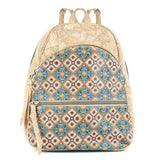 Cork Backpack – Flower and Tiles Pattern BAGD-610
