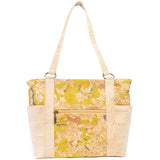 Cork Tote Bag with Zipper Pocket – Vegan Shoulder Handbag for Women BAGP-326