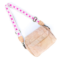 Multi-Pocket Cork Crossbody: 3 Straps & Organized (9.5" x 7.5")