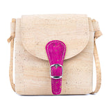 Cork Phone Crossbody Bag – Lightweight Mini Vegan Shoulder Bag in Natural Cork