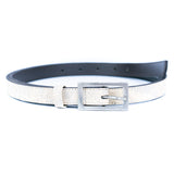 Slim Cork Belt Women - Silver Buckle Eco