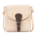 Cork Phone Crossbody Bag – Lightweight Mini Vegan Shoulder Bag in Natural Cork