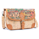 Printed Cork & PU Women's Crossbody Bag BAGD-572