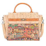 Women's Printed Cork Handbag & Crossbody Bag