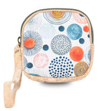 Square Cork Coin Purse with Wrist Strap