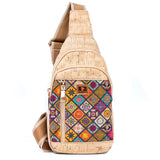 Printed Cork Women's Chest Bag Sling Bag BAGD-566