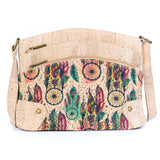 Multi-Pocket Cork Crossbody Bag with Adjustable Shoulder Strap BAG-2394