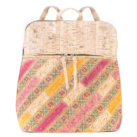 Patchwork Cork Backpack – Sustainable & Stylish BAGD-590