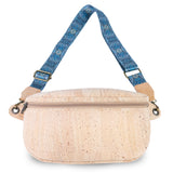 Cork Crossbody Belt Bag with Strap Options