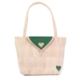 Cork Tote Bag with Heart – Eco-Friendly Vegan Shoulder Bag BAGP-358
