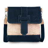 Cork Crossbody Bag Double-Sided – Natural Cork Vegan Bag with Detachable Strap