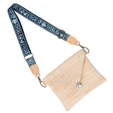 Cork Envelope Crossbody Bag with Interchangeable Strap - Vegan Clutch BAGP-354
