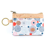 Small Cork Coin Purse with Key Ring