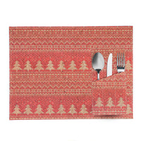 Christmas Cork Placemats and Cutlery Pockets Set