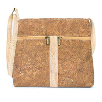 Women's Cork Zipper Bag | Vegan Leather