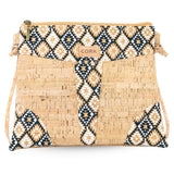 Slim Cork Crossbody Bag for Women – Lightweight Vegan Minimalist Purse