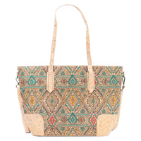 Printed Cork Tote Bag: Versatile & Eco-Friendly