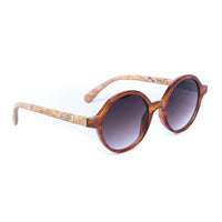 Women's Cork Sunglasses with UV Protection (Including case) L-1070