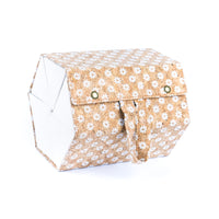 Cork Glasses Organizer 6-Slot Foldable Printed | Corkadia