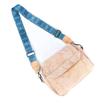 Multi-Pocket Cork Crossbody: 3 Straps & Organized (9.5" x 7.5")