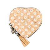 Heart-Shaped Cork Coin Purse with Tassel