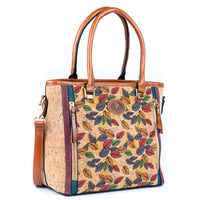 Printed Cork Women’s Handbag with Adjustable Strap BAGD-578