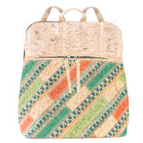 Patchwork Cork Backpack – Sustainable & Stylish BAGD-590