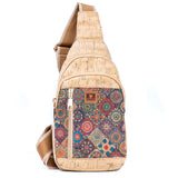 Printed Cork Women's Chest Bag Sling Bag BAGD-566