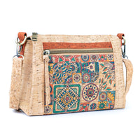 Printed Pattern Women’s Cork Crossbody Bag BAGD-569