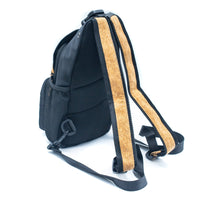Corkadia Geometric Natural Cork Shoulder Bag - Modern Design