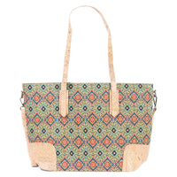 Printed Cork Tote Bag: Versatile & Eco-Friendly