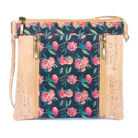 Sustainable Chic: Floral Cork Shoulder Bag