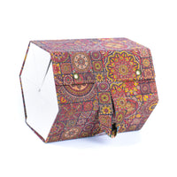 Cork Glasses Organizer 6-Slot Foldable Printed | Corkadia