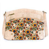 Multi-Pocket Cork Crossbody Bag with Adjustable Shoulder Strap BAG-2394