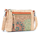 Printed Pattern Women’s Cork Crossbody Bag BAGD-569