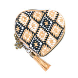 Heart-Shaped Cork Coin Purse with Tassel