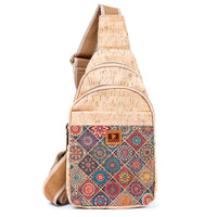 Printed Cork Women's Chest Bag Sling Bag BAGD-565