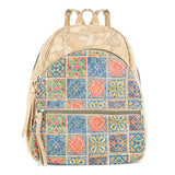 Cork Backpack – Flower and Tiles Pattern BAGD-610