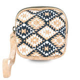 Square Cork Coin Purse with Wrist Strap