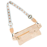 Cork Belt Bag with Interchangeable Strap - Vegan Leather Fanny Pack BAGP350A